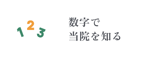 数字で当院を知る